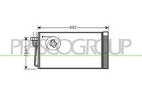 PRASCO BM046C002 - Condensador, aire acondicionado