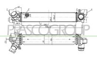 PRASCO BM250N001 - Radiador de aire de admisión