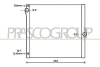 PRASCO BM822R001 - Radiador, refrigeración del motor