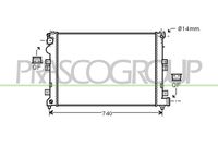 PRASCO CI053R006 - Radiador, refrigeración del motor