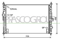 PRASCO CI450R001 - Radiador, refrigeración del motor