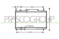 PRASCO CI520R011 - Radiador, refrigeración del motor