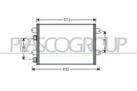 PRASCO DA220C003 - Condensador, aire acondicionado