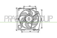 PRASCO DS011F001 - Ventilador, refrigeración del motor