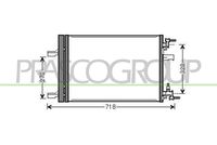 PRASCO DW040C002 - Condensador, aire acondicionado