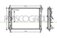 PRASCO DW720R005 - Radiador, refrigeración del motor