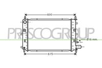 PRASCO FD024R006 - Radiador, refrigeración del motor