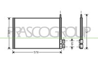 PRASCO FD340C001 - Condensador, aire acondicionado