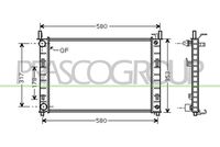 PRASCO FD340R001 - Radiador, refrigeración del motor