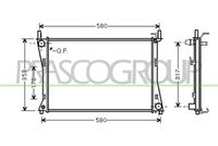 PRASCO FD340R002 - Radiador, refrigeración del motor