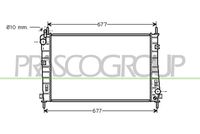 PRASCO FD107R001 - Radiador, refrigeración del motor
