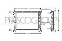 PRASCO FD420R001 - Radiador, refrigeración del motor