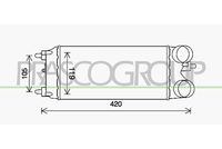 PRASCO FD602N001 - Radiador de aire de admisión