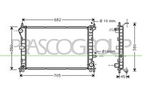 PRASCO FD420R003 - Radiador, refrigeración del motor