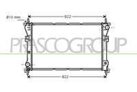 PRASCO FD910R001 - Radiador, refrigeración del motor