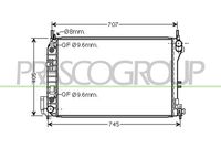 PRASCO FT520R003 - Radiador, refrigeración del motor