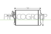 PRASCO ME909C002 - Condensador, aire acondicionado