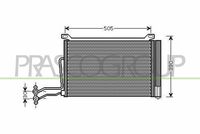 PRASCO MN304C002 - Condensador, aire acondicionado