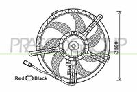 PRASCO MN308F002 - Ventilador, refrigeración del motor