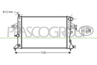 PRASCO OP017R010 - Radiador, refrigeración del motor