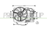 PRASCO MN304F002 - Ventilador, refrigeración del motor