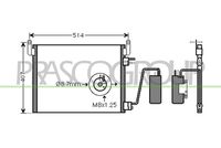 PRASCO OP056C005 - Condensador, aire acondicionado