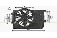 PRASCO OP350F001 - Ventilador, refrigeración del motor