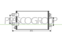 PRASCO OP954C002 - Condensador, aire acondicionado