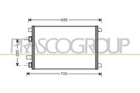 PRASCO RN032C001 - Condensador, aire acondicionado