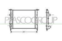 PRASCO RN320R003 - Radiador, refrigeración del motor