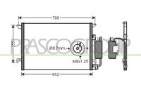 PRASCO SA015C002 - Condensador, aire acondicionado