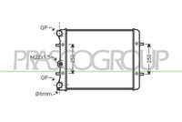 PRASCO SK020R003 - Radiador, refrigeración del motor