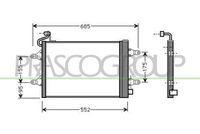 PRASCO SK320C001 - Condensador, aire acondicionado