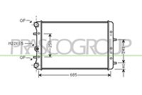 PRASCO SK320R002 - Radiador, refrigeración del motor