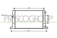 PRASCO VG034R004 - Radiador, refrigeración del motor