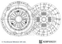 BLUE PRINT ADBP300231 - Kit de embrague