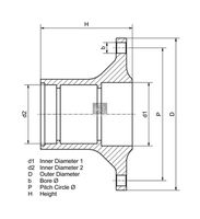 DT Spare Parts 4.63151 - Buje de rueda