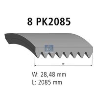 DT Spare Parts 1.21192 - Correa trapecial poli V