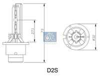 DT Spare Parts 1.21595 - Lámpara, faro principal