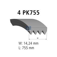 DT Spare Parts 12.15402 - Correa trapecial poli V