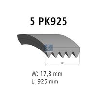 DT Spare Parts 12.15406 - Correa trapecial poli V