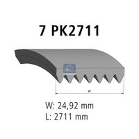 DT Spare Parts 13.43506 - Correa trapecial poli V