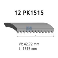 DT Spare Parts 4.80391 - Correa trapecial poli V