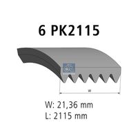 DT Spare Parts 4.80690 - Correa trapecial poli V