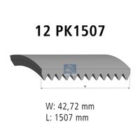 DT Spare Parts 4.80925 - Correa trapecial poli V