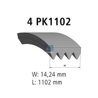 DT Spare Parts 7.54804 - Correa trapecial poli V