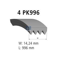 DT Spare Parts 7.54816 - Correa trapecial poli V