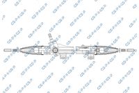 GSP SR700777 - Engranaje de dirección