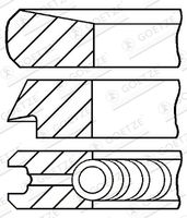 GOETZE ENGINE 08-107007-00 - Juego de aros de pistón