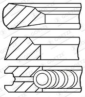 GOETZE ENGINE 08-112100-00 - Juego de aros de pistón